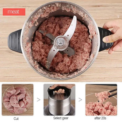 STAINLESS STEEL FOOD CHOPPER   ( 3L )